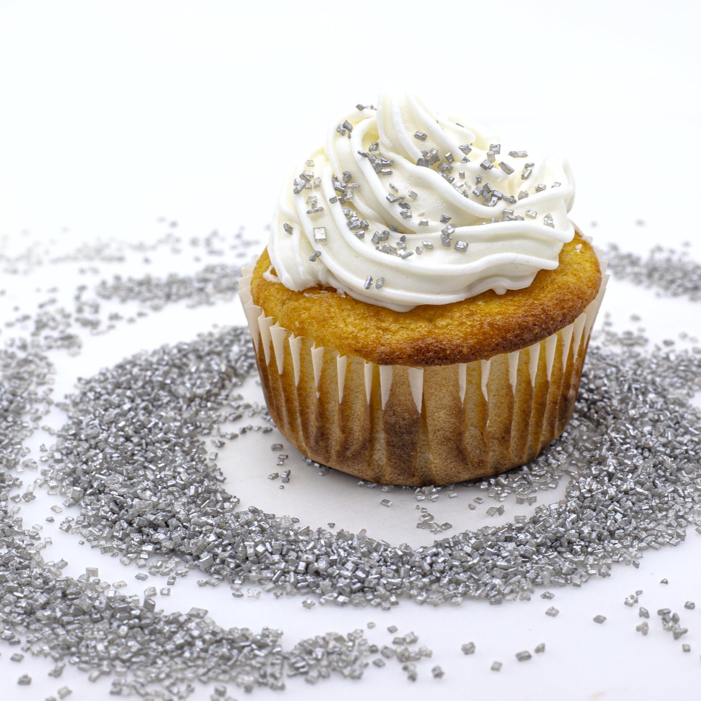Bakerpan Pearlized Sugar Sprinkles - 5 Ounce Sparkling Sugar for Baking - Decorating Sugar Crystals for Cookies, Cake Pops, Ice Cream (Made in USA)
