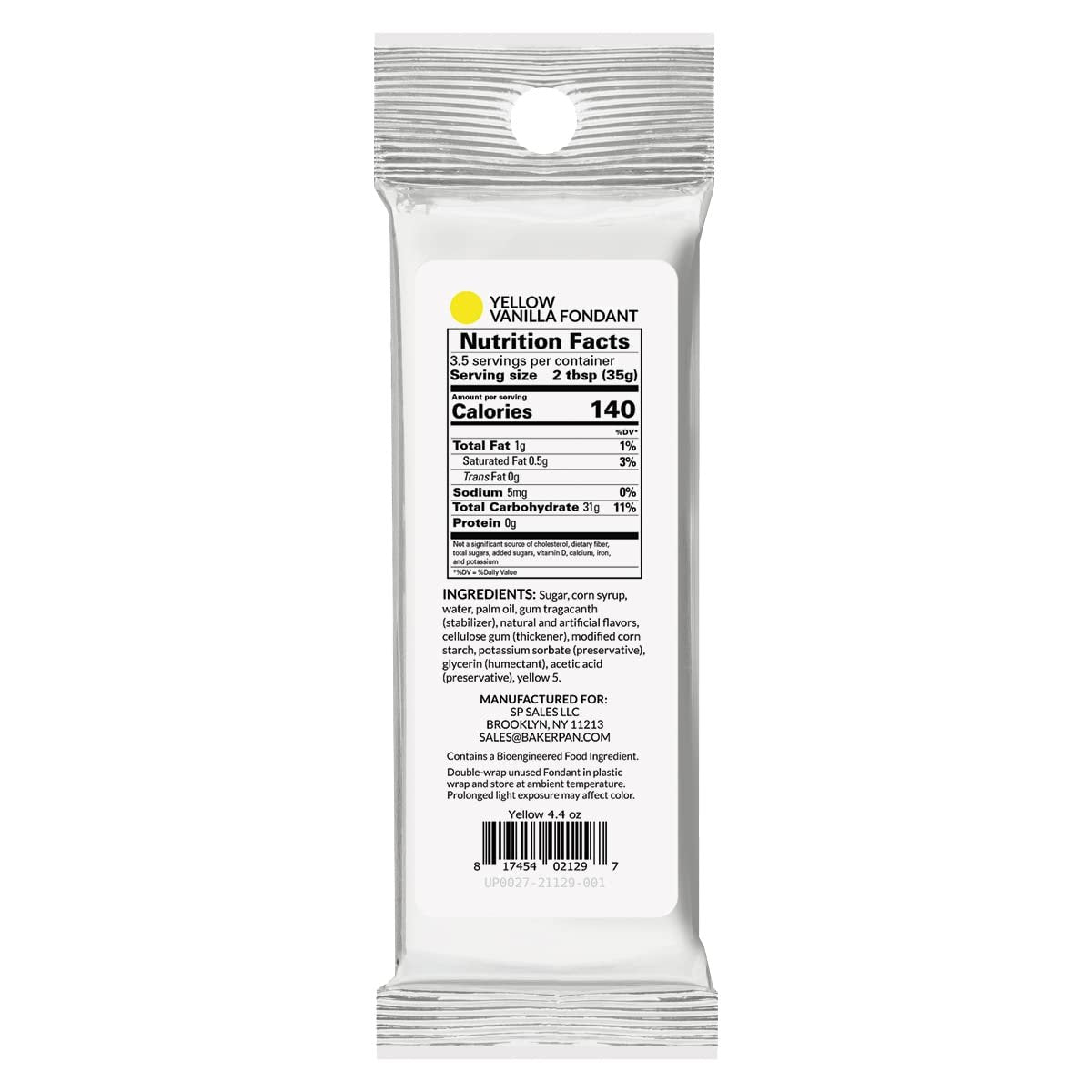 Bakerpan Premium Rolled Fondant for Cake Decorating, Vanilla Flavor