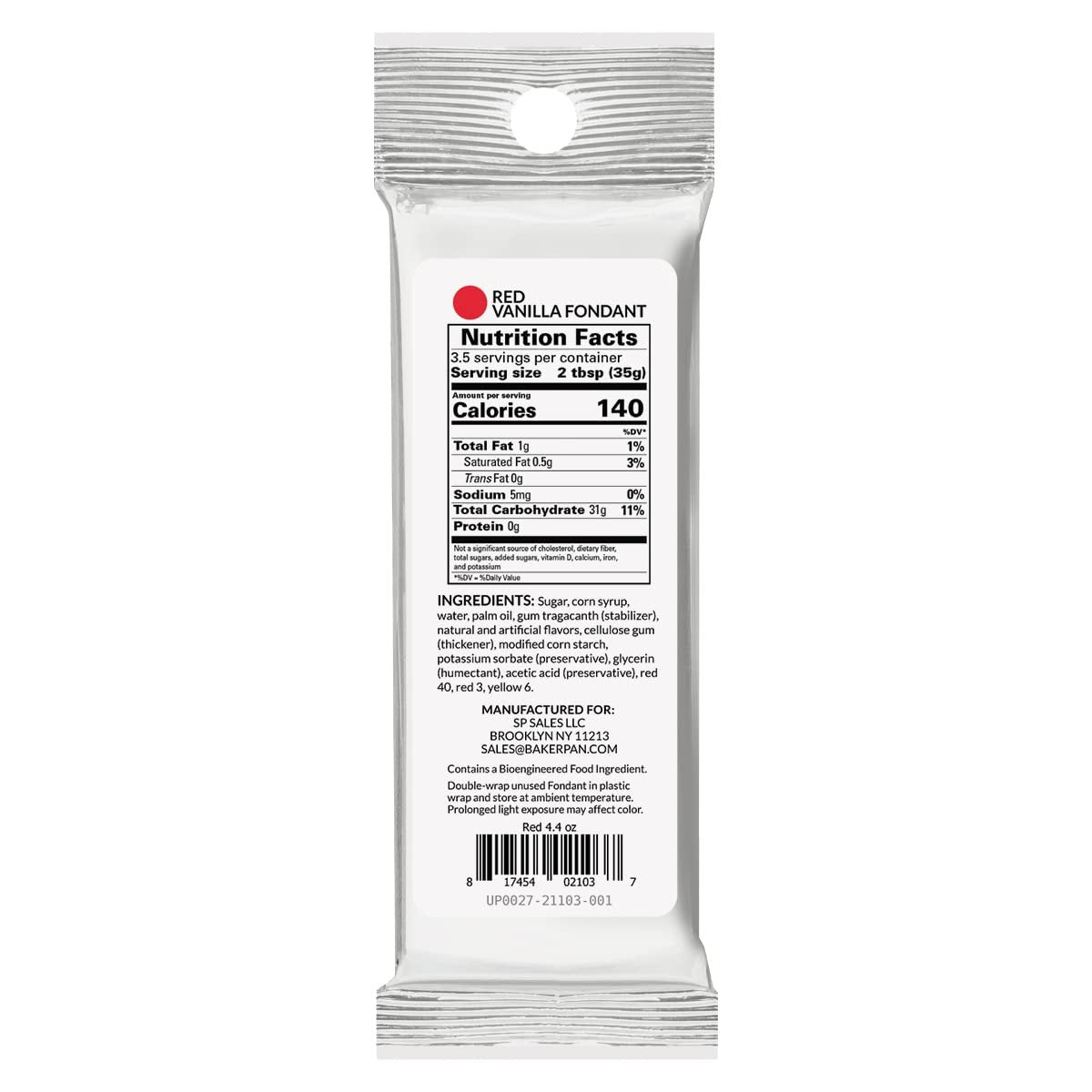Bakerpan Premium Rolled Fondant for Cake Decorating, Vanilla Flavor