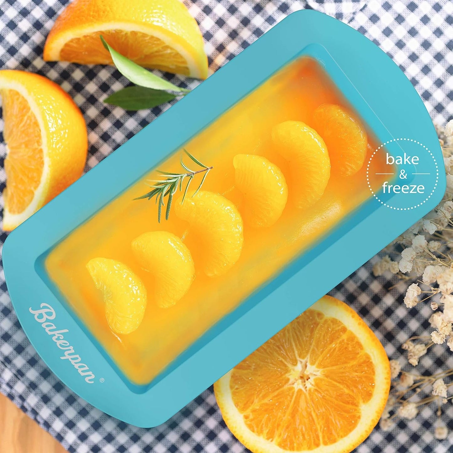 Bakerpan Silicone Mini Loaf Pans for Baking, Mini Cake Pans, 4.5" Mini Baking Pan