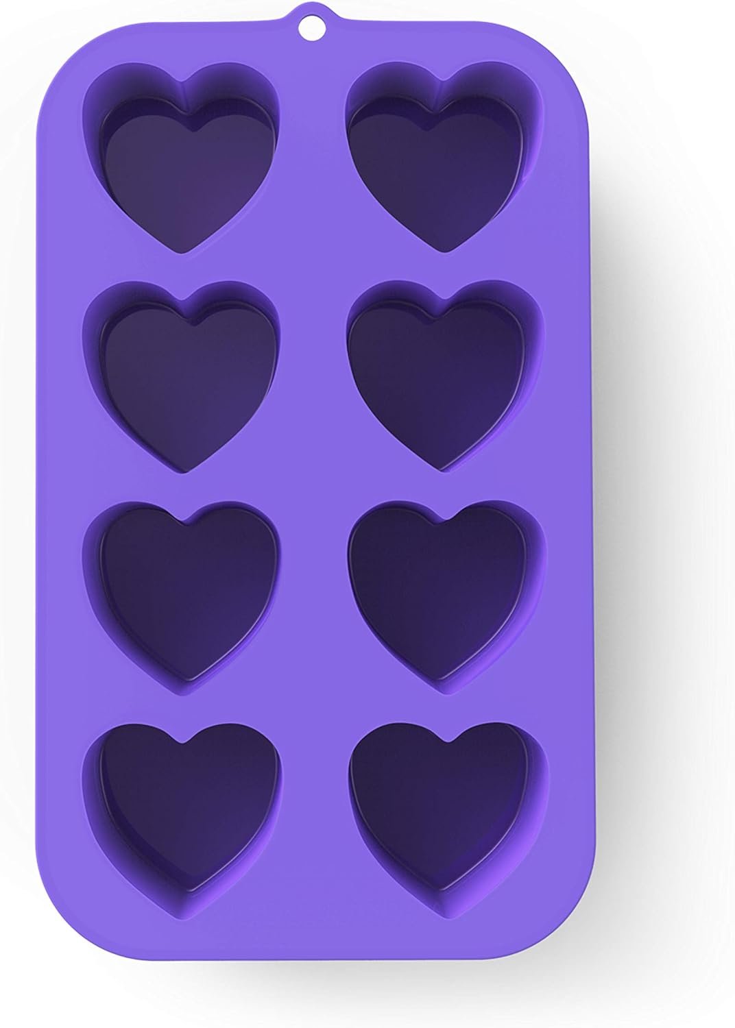 Bakerpan Silicone Heart Mold for Baking, Mini Cake Heart Pan, Heart Muffin Tray