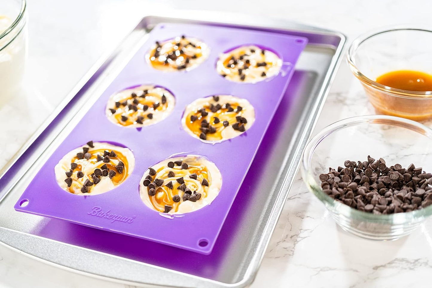 Bakerpan Silicone Muffin Top Pans, Mini Tarts, Whoopie Pie Pan, Egg Molds