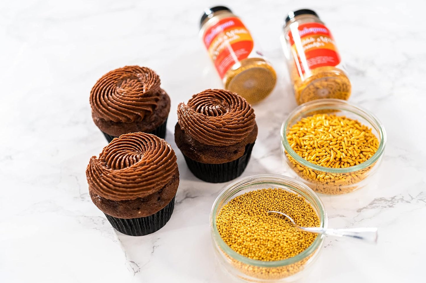Bakerpan Sprinkles & Nonpareils for Cupcakes, Cakes, Ice Cream