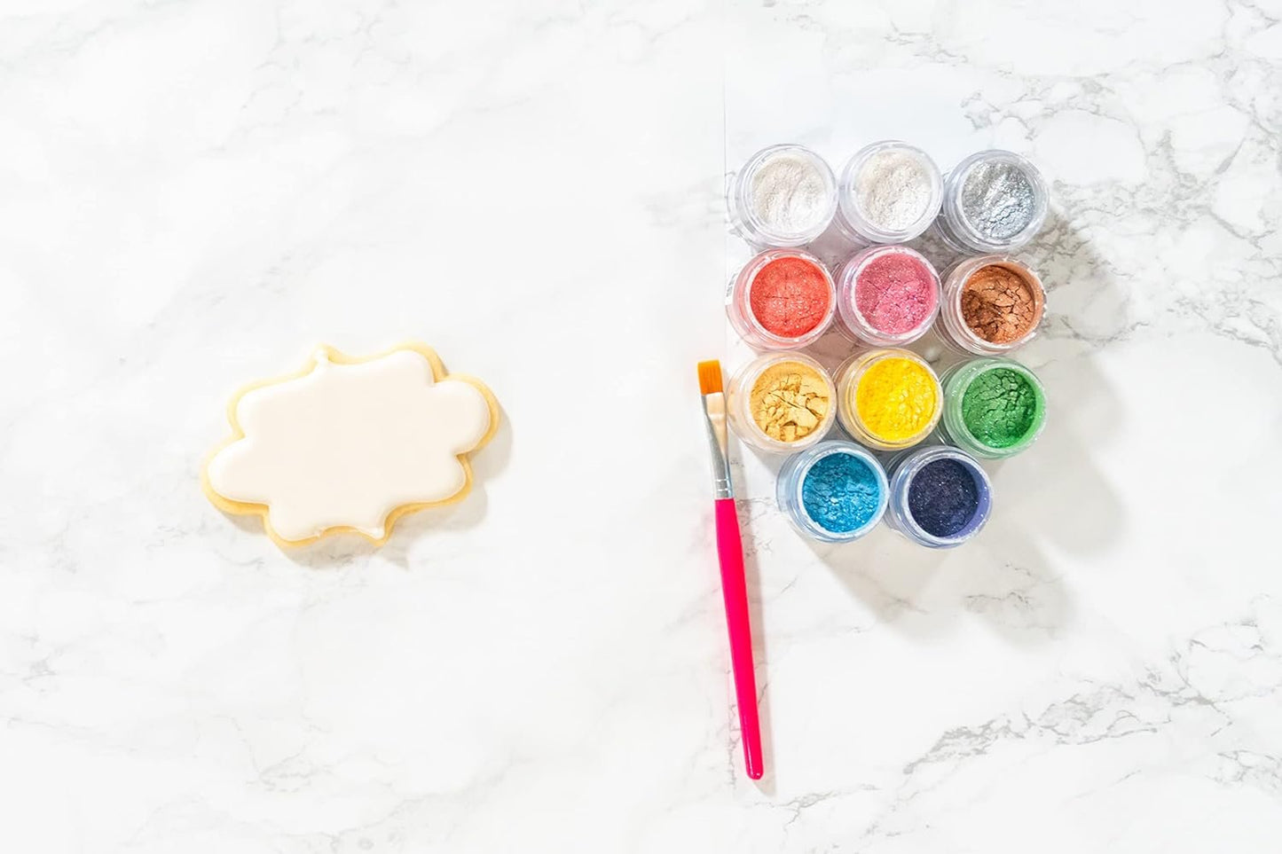 Bakerpan Pearl Luster Dust Edible, 4g Edible Glitter for Cake Decorating, Drinks