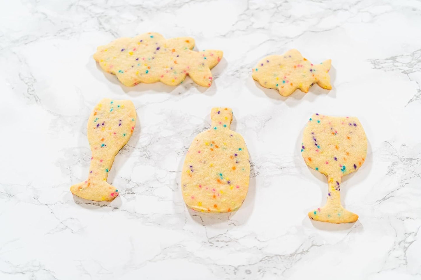 Bakerpan Stainless Steel Wine Glass Cookie Cutter, Wine Bottle Cutter Set