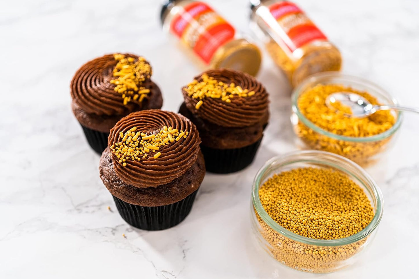 Bakerpan Sprinkles & Nonpareils for Cupcakes, Cakes, Ice Cream