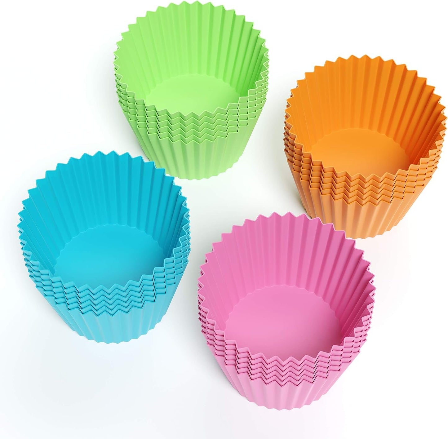 Bakerpan Silicone Mini Cupcake Holders, Mini Cupcake Liners, Mini Muffins