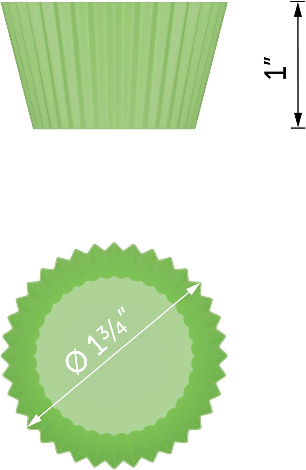 Bakerpan Silicone Mini Cupcake Holders, Mini Cupcake Liners, Mini Muffins