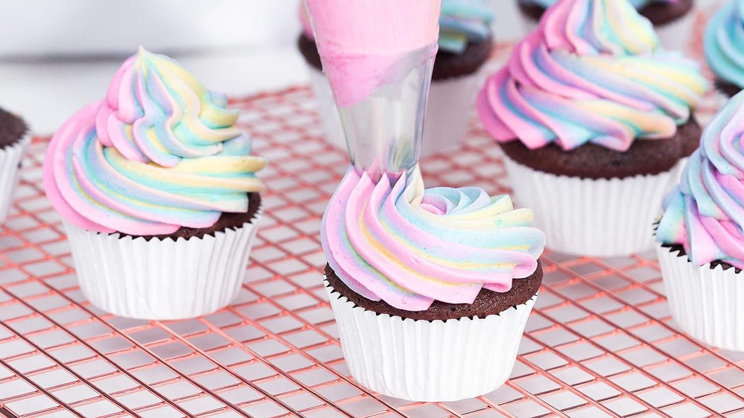Bakerpan Buttercream Frosting for Cake Decorating, Vanilla Flavor - White