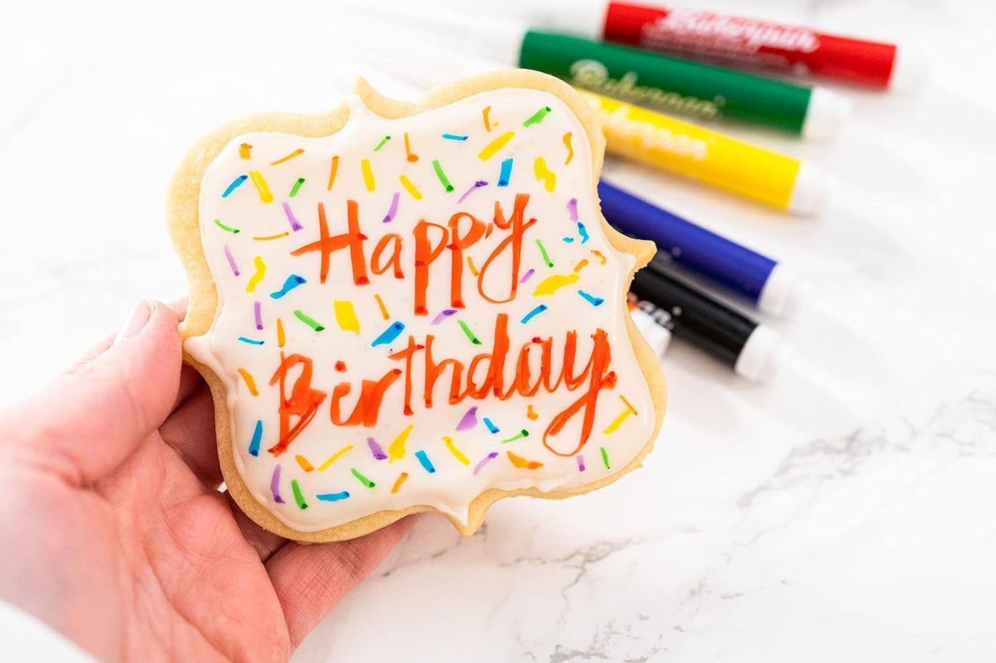 Bakerpan Food Coloring Markers, Standard Tip Edible Markers for Cookies