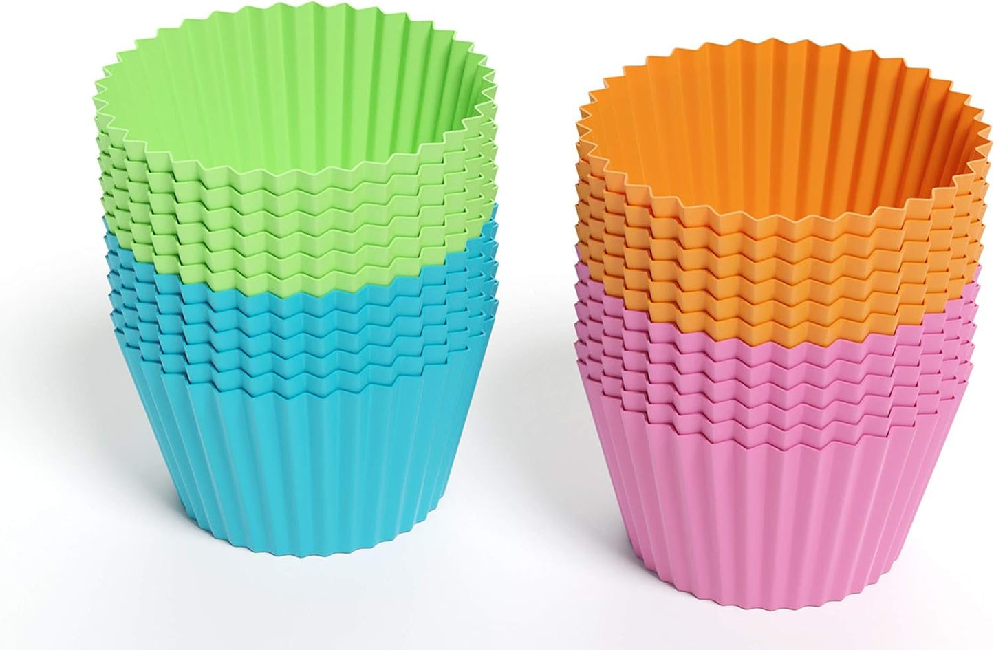 Bakerpan Silicone Mini Cupcake Holders, Mini Cupcake Liners, Mini Muffins