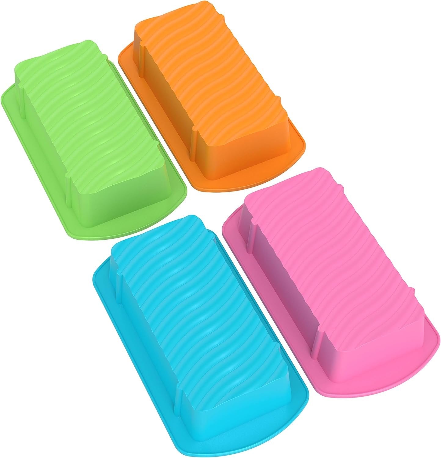 Bakerpan Silicone Mini Loaf Pans for Baking, Mini Cake Pans, 4.5" Mini Baking Pan