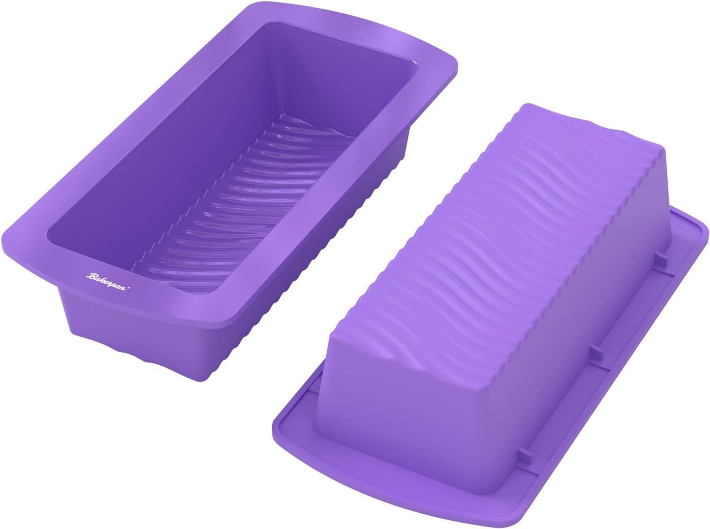 Bakerpan Silicone Bread Loaf Pan for Baking, 9 Inch Cake Mold Baking Pan