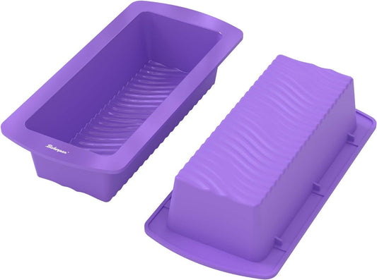 Bakerpan Silicone Bread Loaf Pan for Baking, 9 Inch Cake Mold Baking Pan