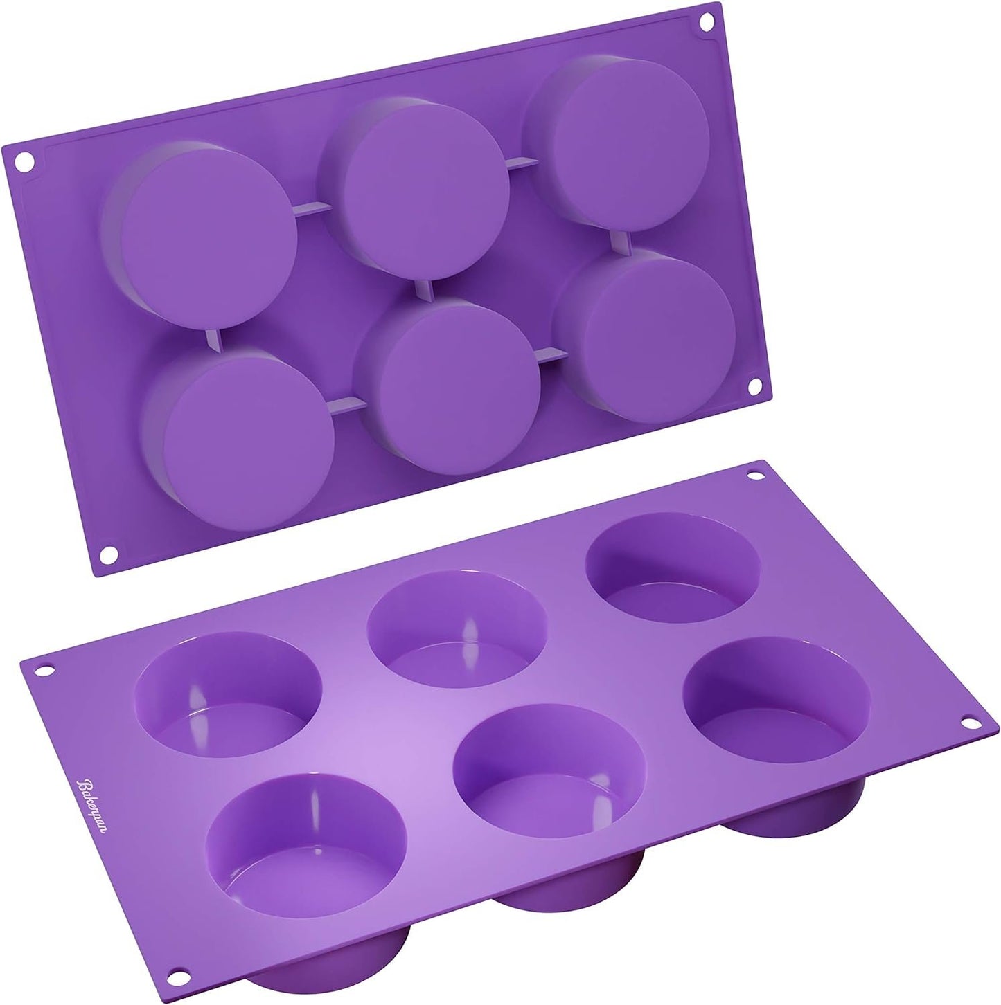 Bakerpan Silicone Mini Cake Pan, Tarts, Chocolate Covered Oreo Cookie Molds