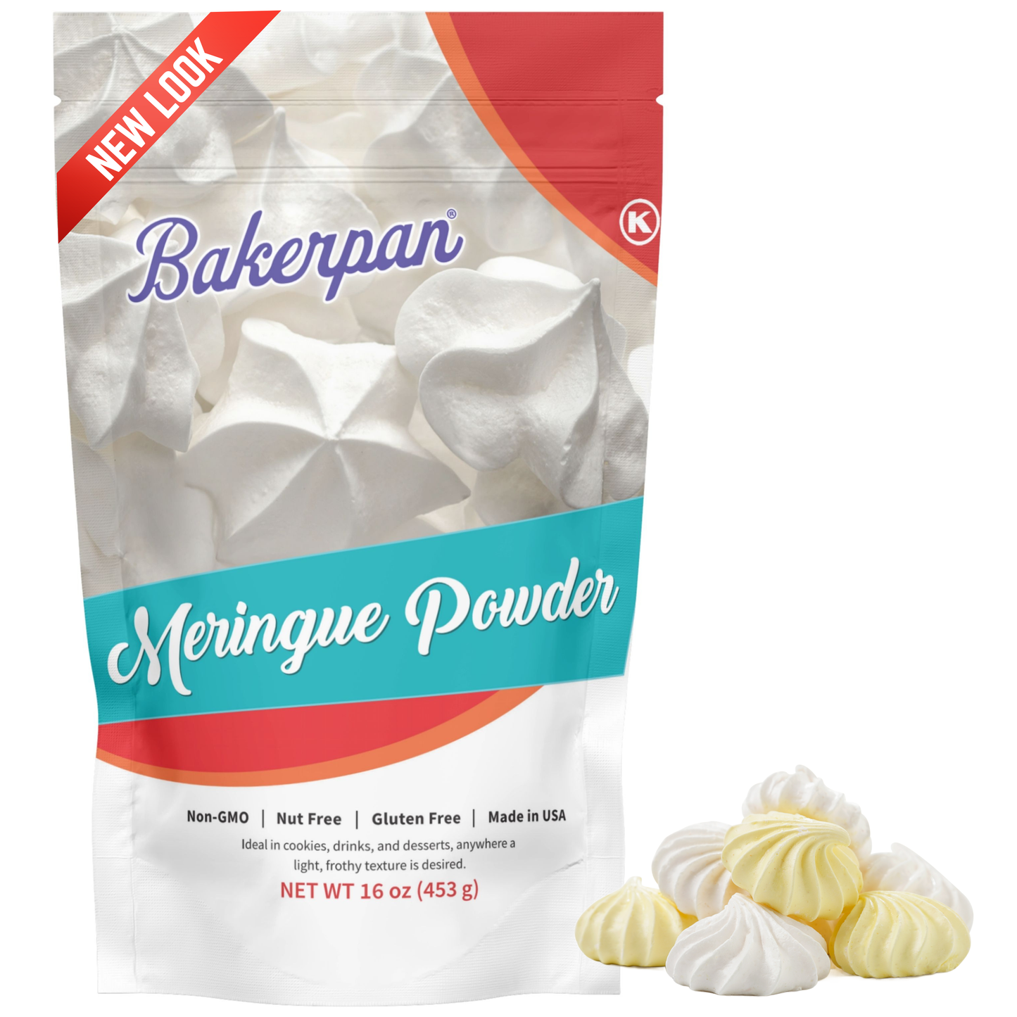 Bakerpan Meringue Powder for Baking and Icing, Resealable Bag
