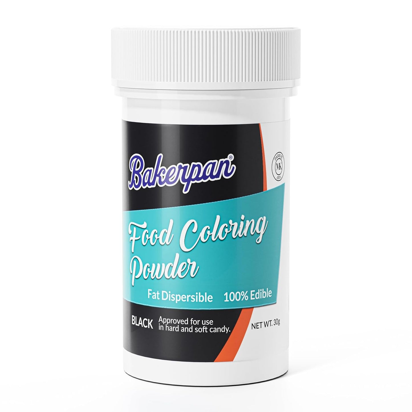 Bakerpan Natural Food Coloring Powder, Edible Dye Free Fat Dispersible Formula for Buttercream Frosting, Chocolate, Candy, Icing, Cookies, Cakes - 30 Grams Jar
