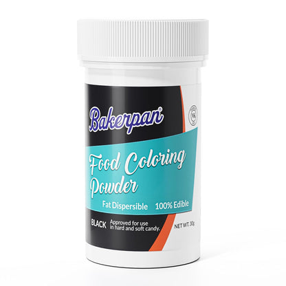 Bakerpan Natural Food Coloring Powder, Edible Dye Free Fat Dispersible Formula for Buttercream Frosting, Chocolate, Candy, Icing, Cookies, Cakes - 30 Grams Jar