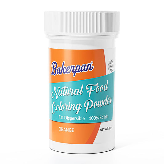 Bakerpan Natural Food Coloring Powder, Edible Dye Free Fat Dispersible Formula for Buttercream Frosting, Chocolate, Candy, Icing, Cookies, Cakes - 30 Grams Jar