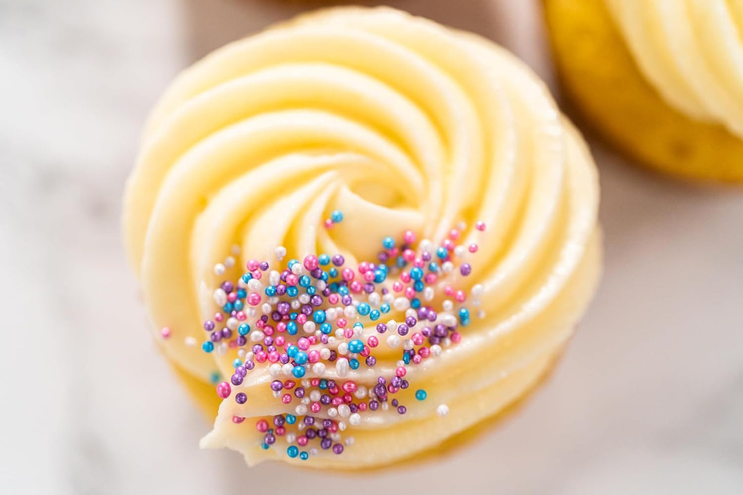 Bakerpan Edible Pastel Colors Nonpareils Sprinkles & Jimmies Sprinkles for Cupcakes, Pastel Sprinkles Edible for Cake Decorating