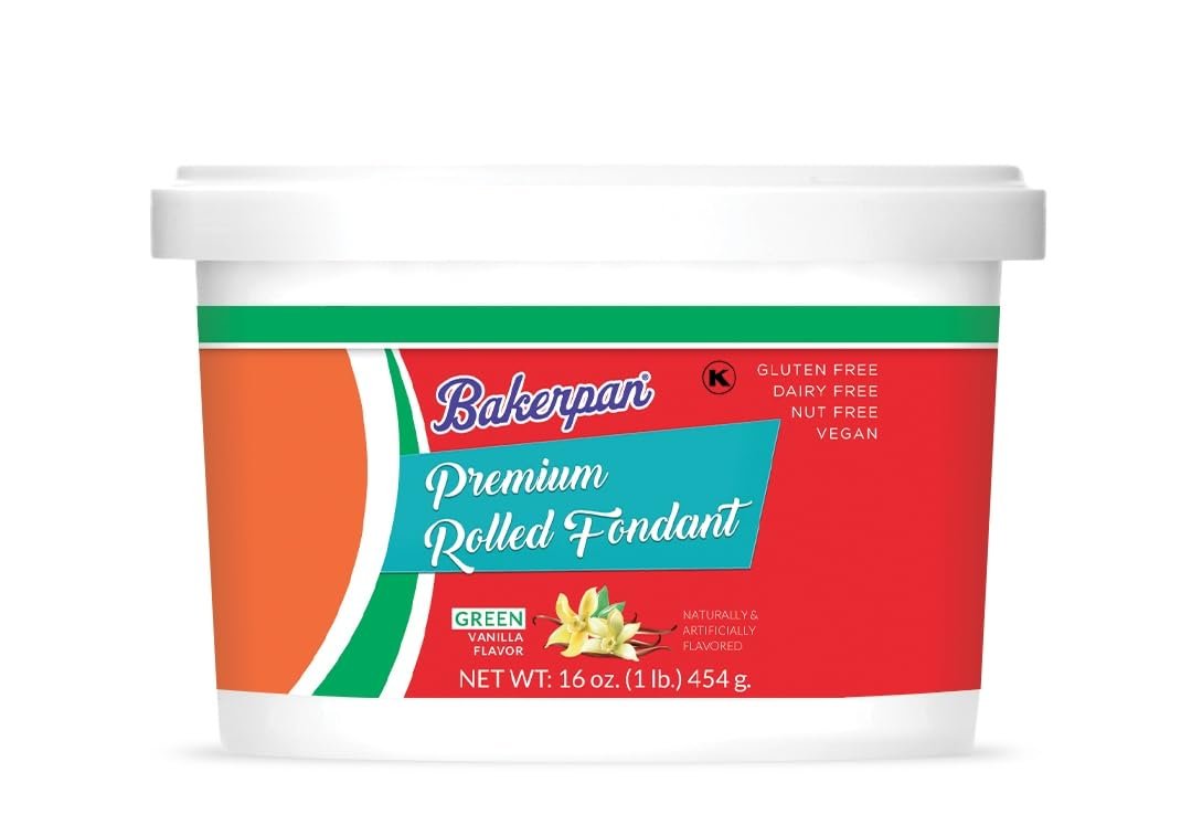 Bakerpan Premium Rolled Fondant for Cake Decorating, Vanilla Flavor