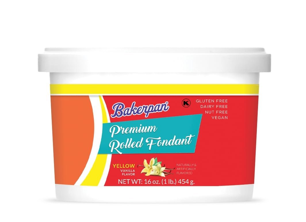 Bakerpan Premium Rolled Fondant for Cake Decorating, Vanilla Flavor