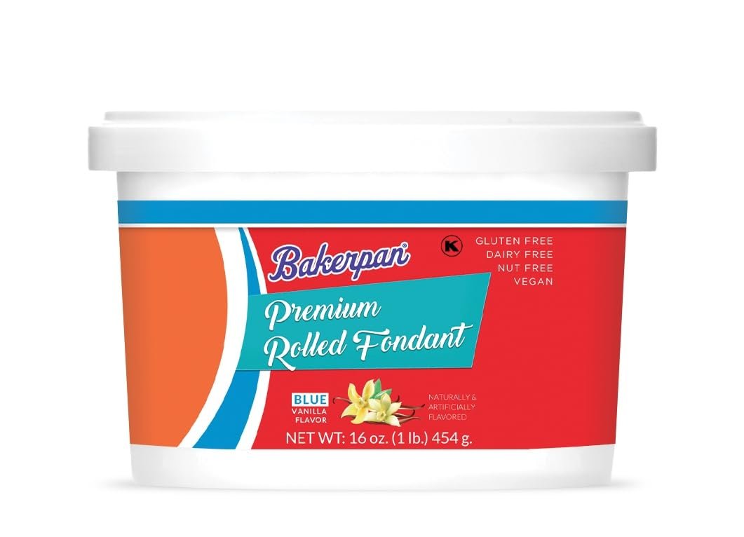 Bakerpan Premium Rolled Fondant for Cake Decorating, Vanilla Flavor