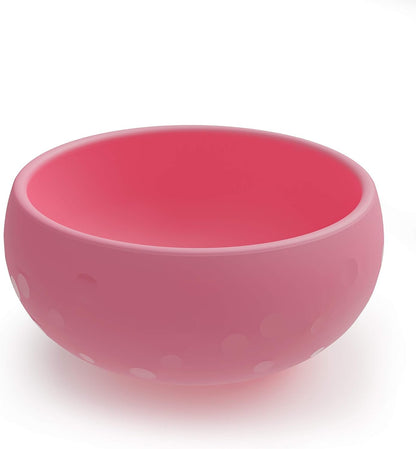 Bakerpan Silicone Toddler Feeding Bowl with Lid for Food and Snacks On The GO