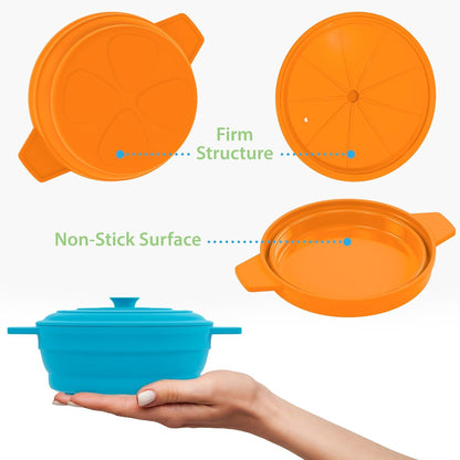 Bakerpan Silicone Microwave Steamer for Vegetables, Microwave Egg Cooker