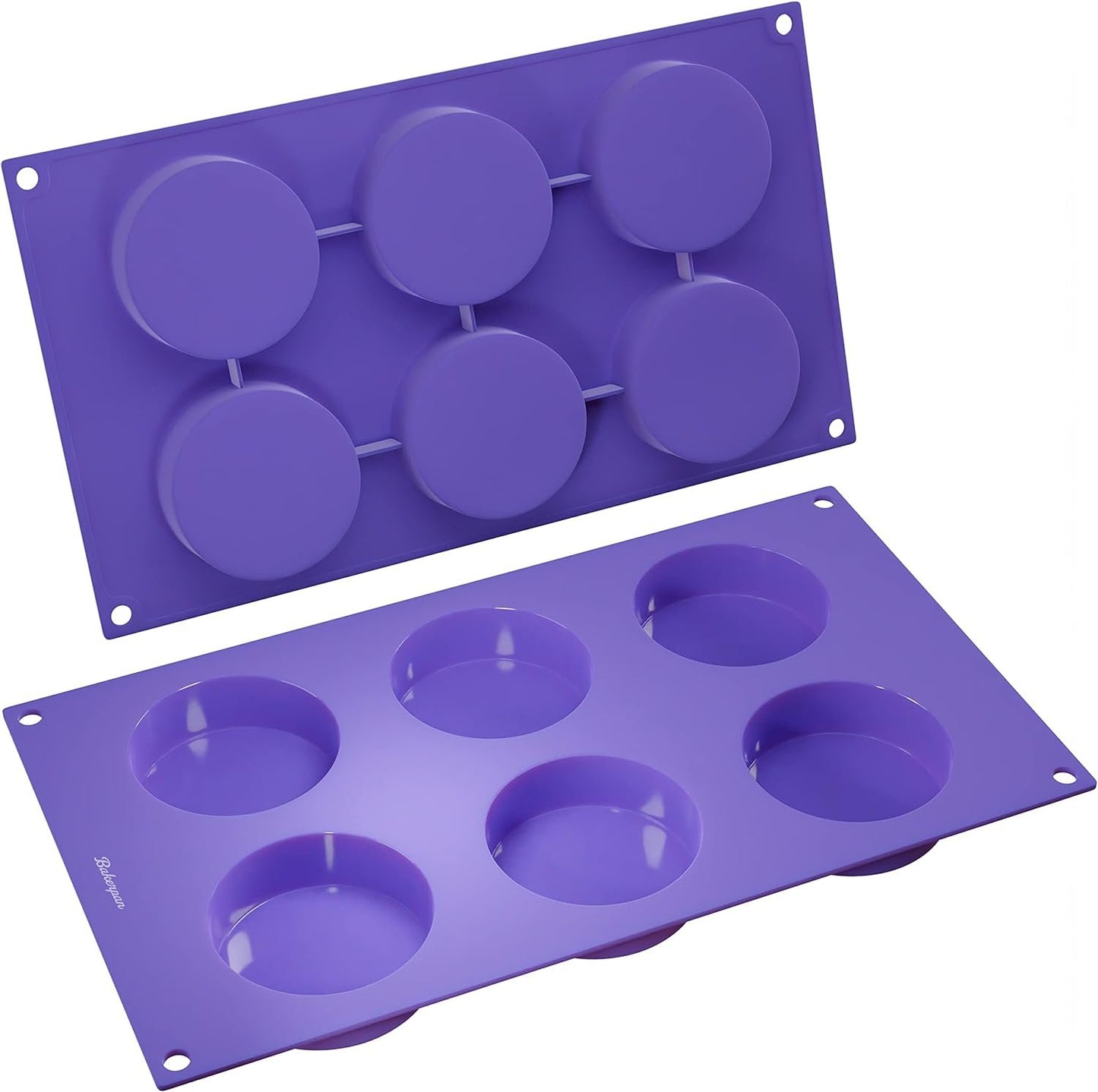 Bakerpan Silicone Muffin Top Pans, Mini Tarts, Whoopie Pie Pan, Egg Molds