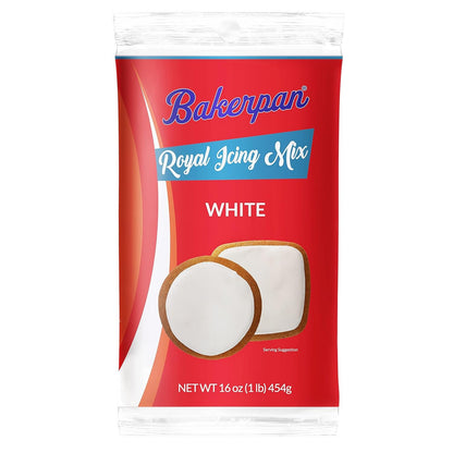 Bakerpan Royal Icing Mix for Decorating Cookies and Cakes - 16 Ounces (1 lb)