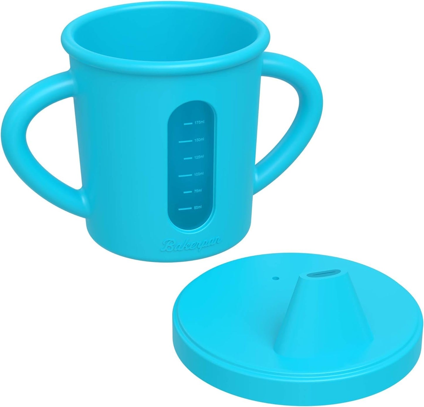 Bakerpan Silicone Toddler Spill Proof Sippy Cup with handles