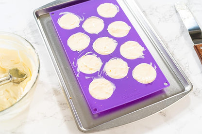 Bakerpan Silicone Mini Muffin Top Pans, Shallow Baking Cups, Mini Tart Pans