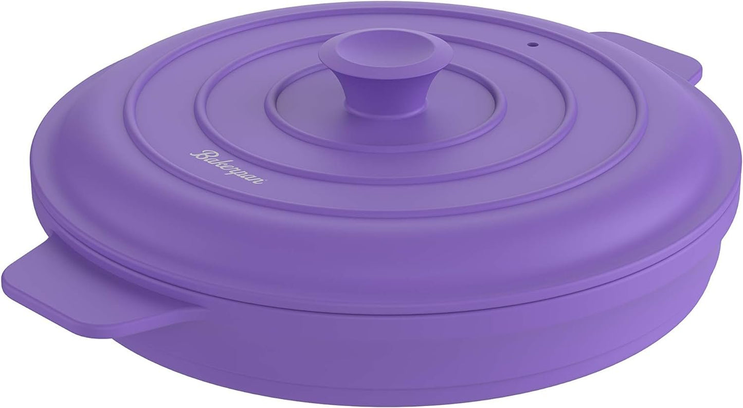 Bakerpan Silicone Microwave Steamer for Vegetables, Microwave Egg Cooker