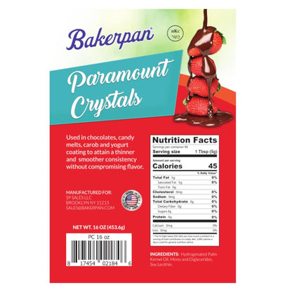 Bakerpan Paramount Crystals for Melting Chocolate & Candy Melts, Carob