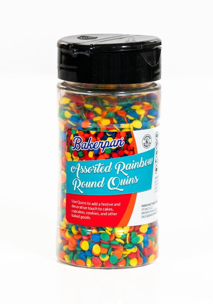 Bakerpan Sprinkles, Confetti Edible Quins for Cupcakes, Ice Cream