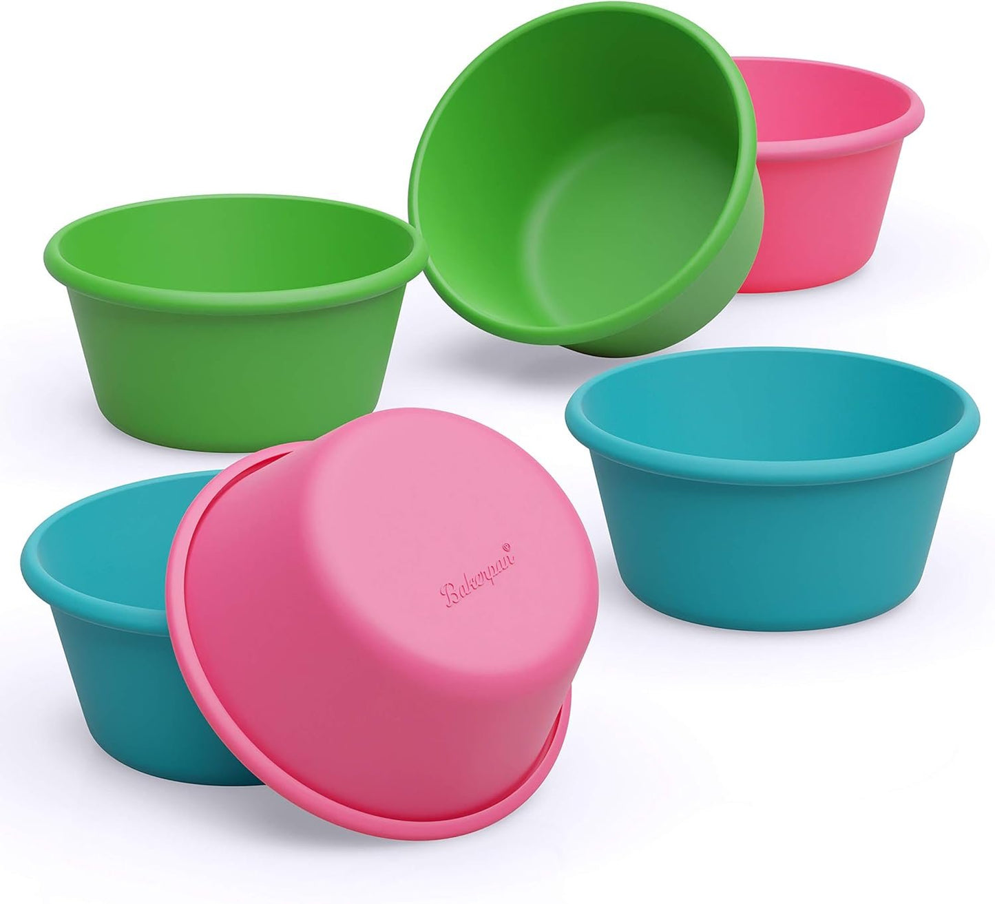 Bakerpan Silicone Jumbo Muffin Cups For Baking, Large Air Fryer Muffin Cups