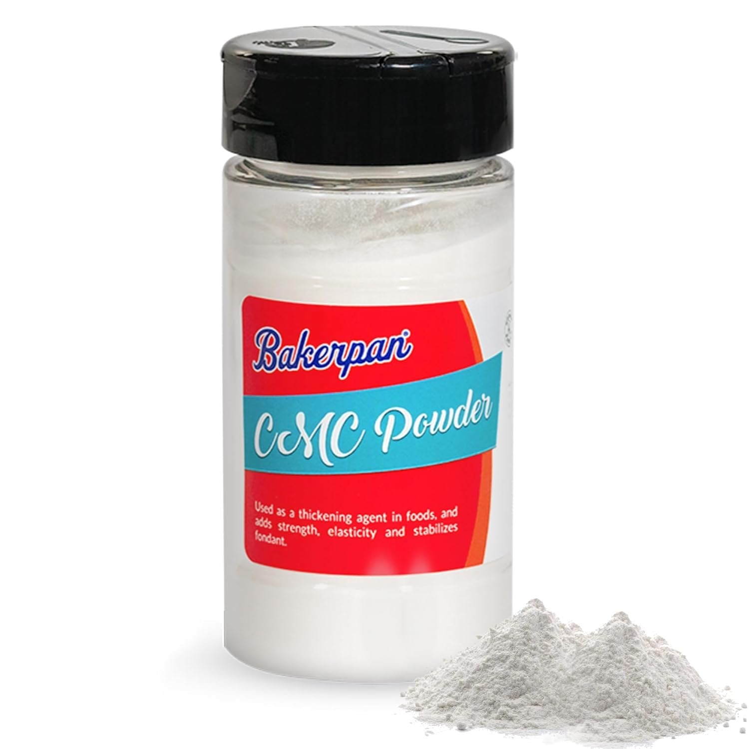Bakerpan CMC Powder for Fondant - 4 Ounce - Carboxymethyl cellulose Po